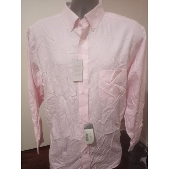 Daniel Cremieux Shirt Signature Collection Shirt Nwt Button Front Large L Pink - Picture 1 of 12